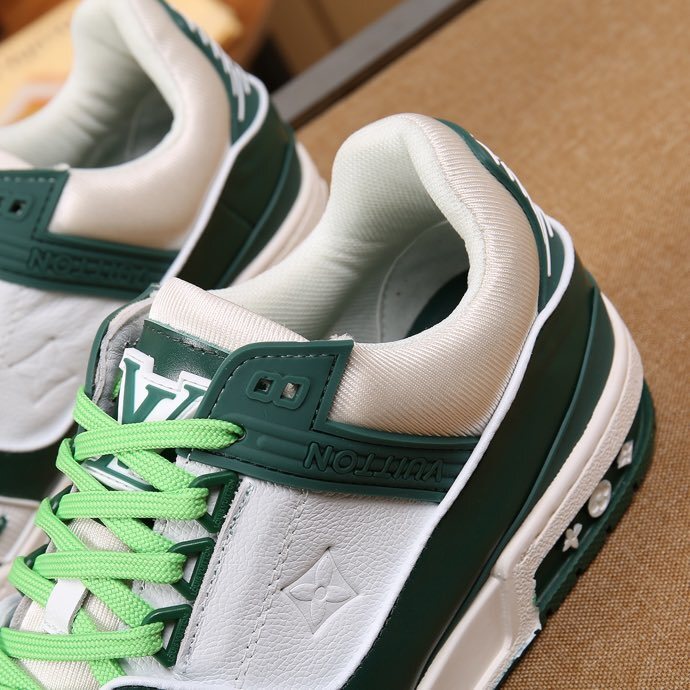 Luxury Virgil Trainer Sneakers Shoes Signature Green