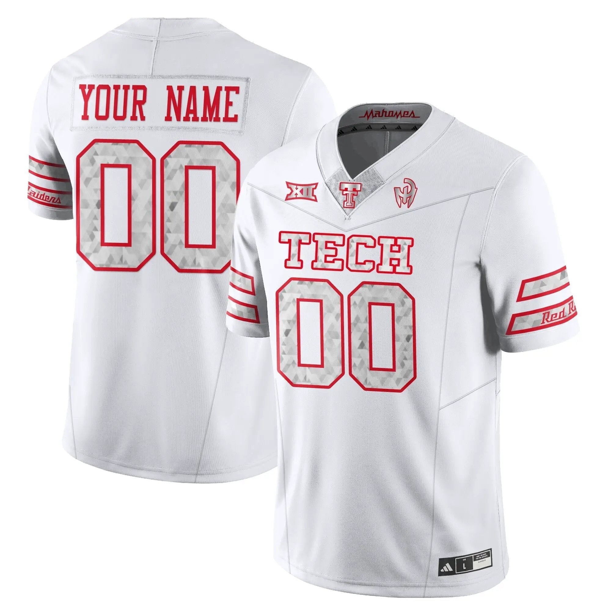 Texas Tech Red Raiders Football GalvanI CED Custom Jersey
