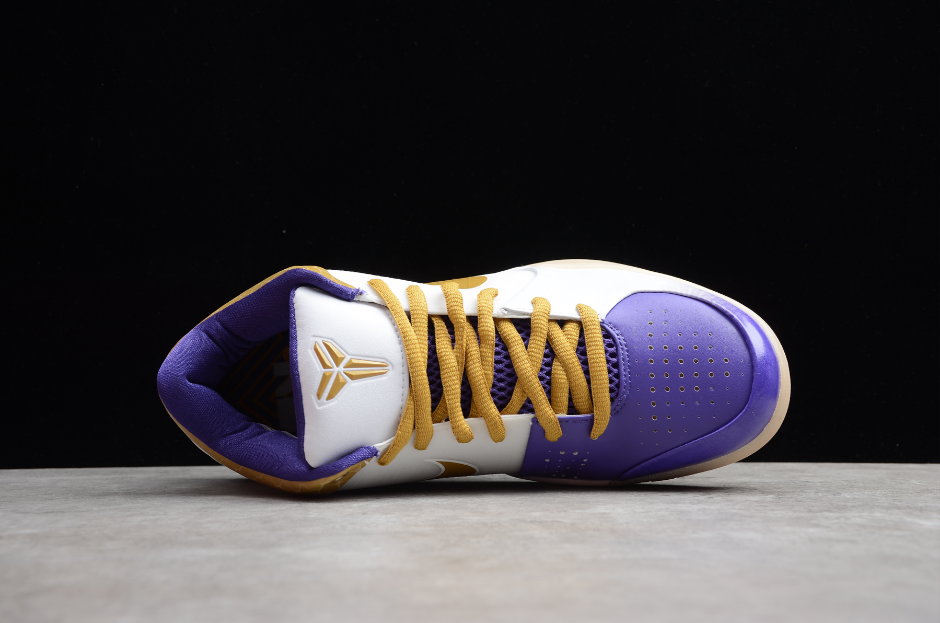 NK Kobe 4 Purple White Varsity Gold Metallic