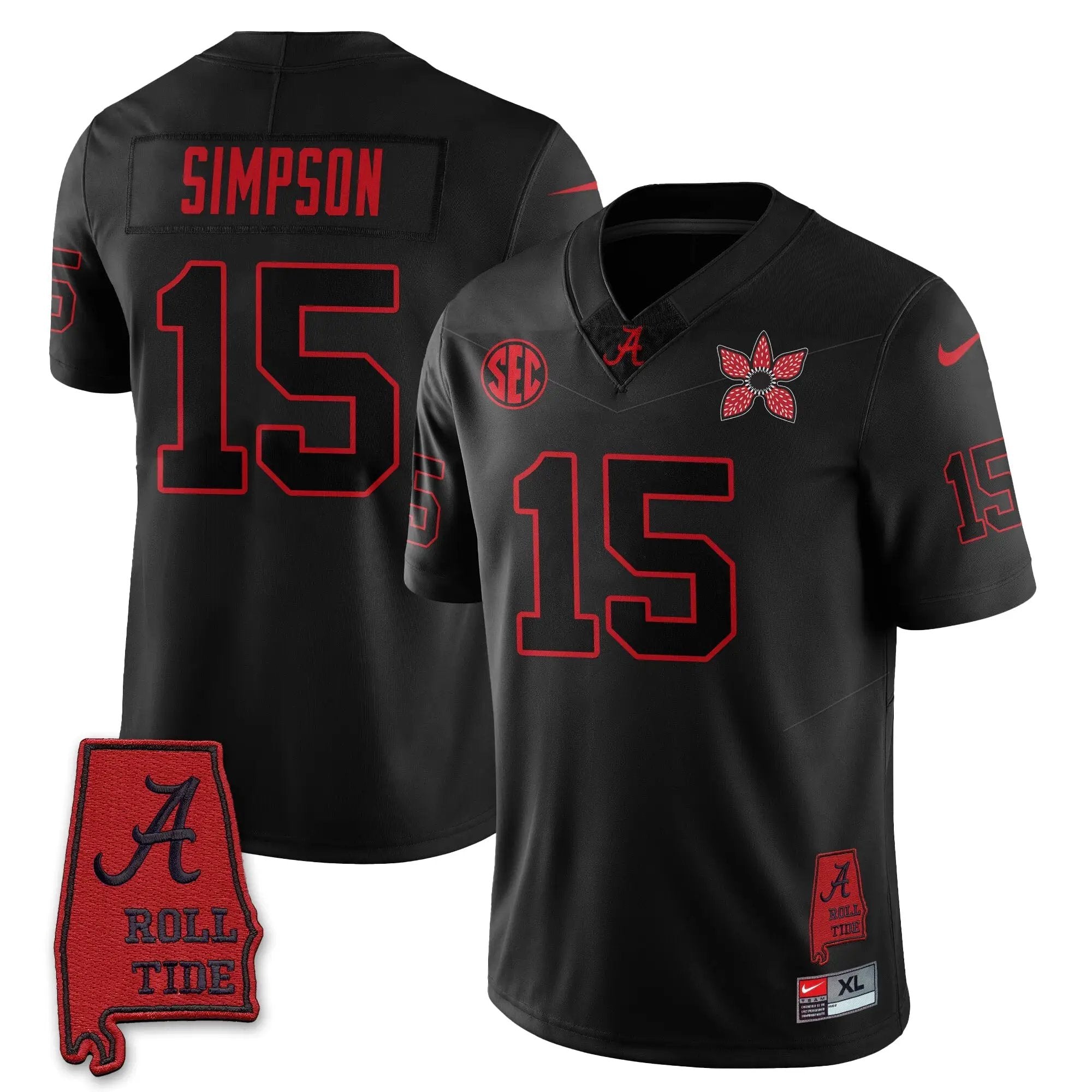 Men Alabama Crimson Tide Football 'Stranger Things Edition' Vapor Limited Jersey