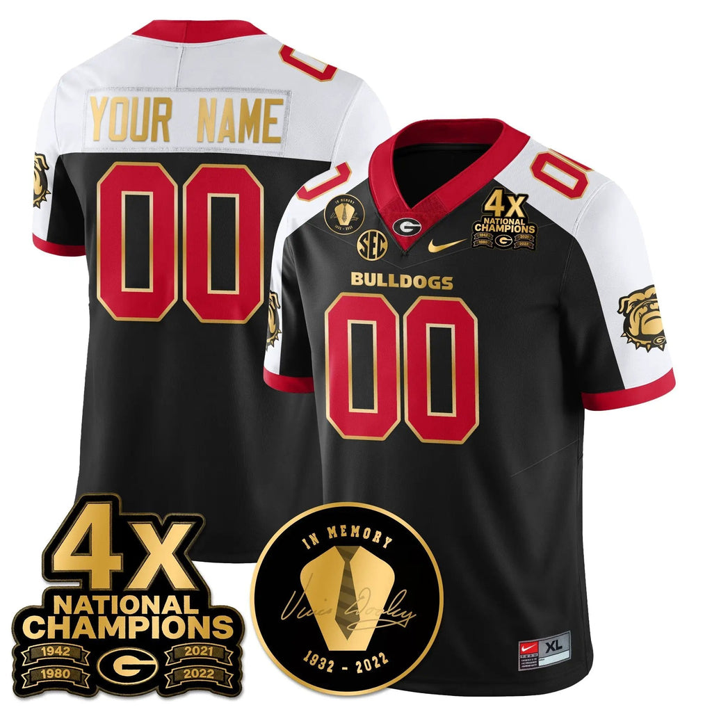 Men University of Georgia Football 4x-Time National Champions Vapor Limited Jersey