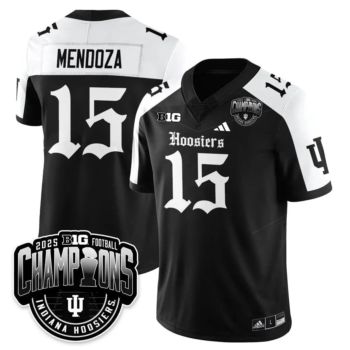 Men Indiana Hoosiers Gothic Vapor Limited Football Jersey - Big 10 Champions
