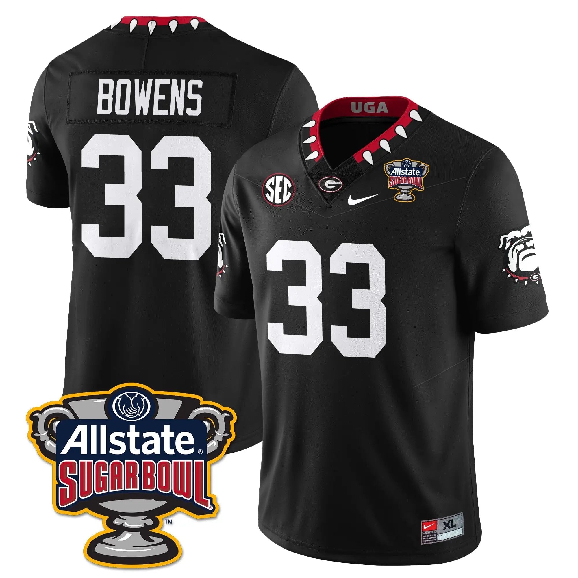 Men University of Georgia Football Vapor Limited Football Jersey - Sugar Bowl