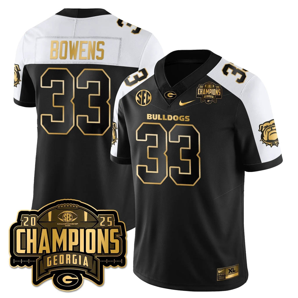Men University of Georgia Football Vapor Limited Gold Jersey - SEC Football Champions