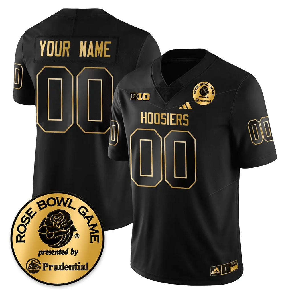 Men Indiana Hoosiers Football Vapor Limited Football Gold Jersey - Rose Bowl