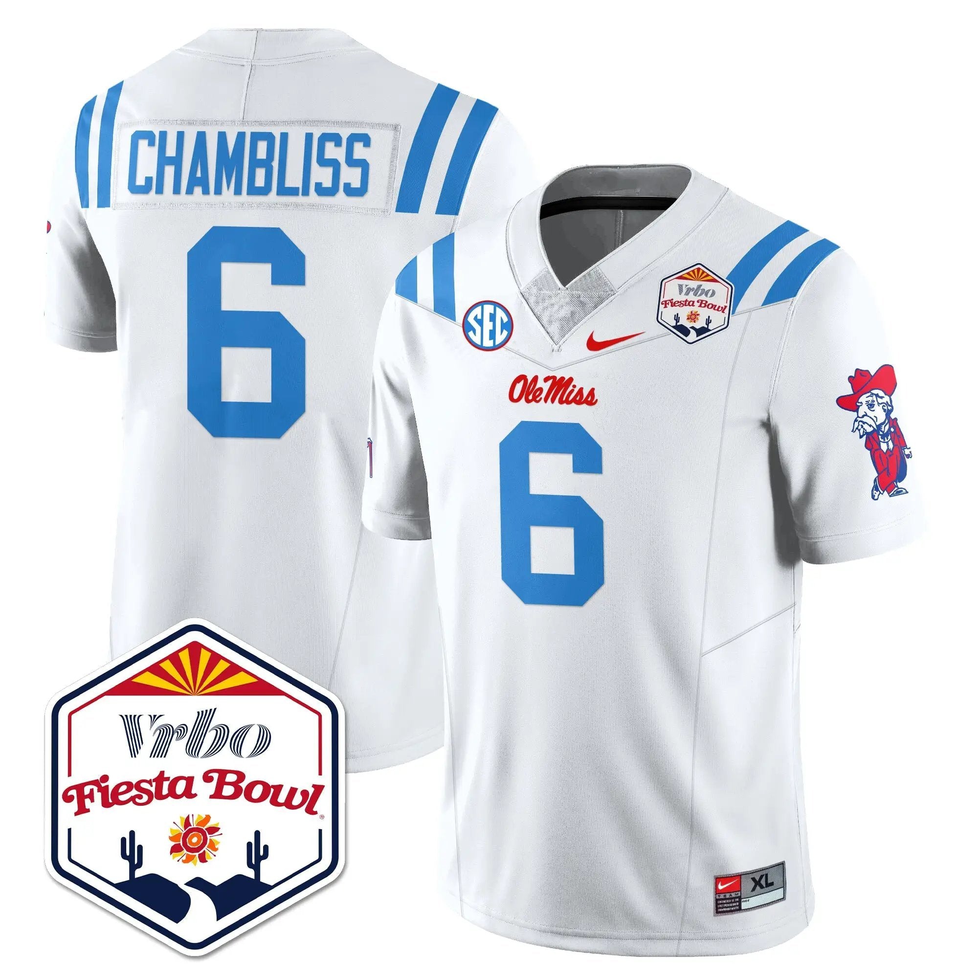 Men Ole Miss Rebels Football Vapor Limited Jersey - Vrbo Fiesta Bowl