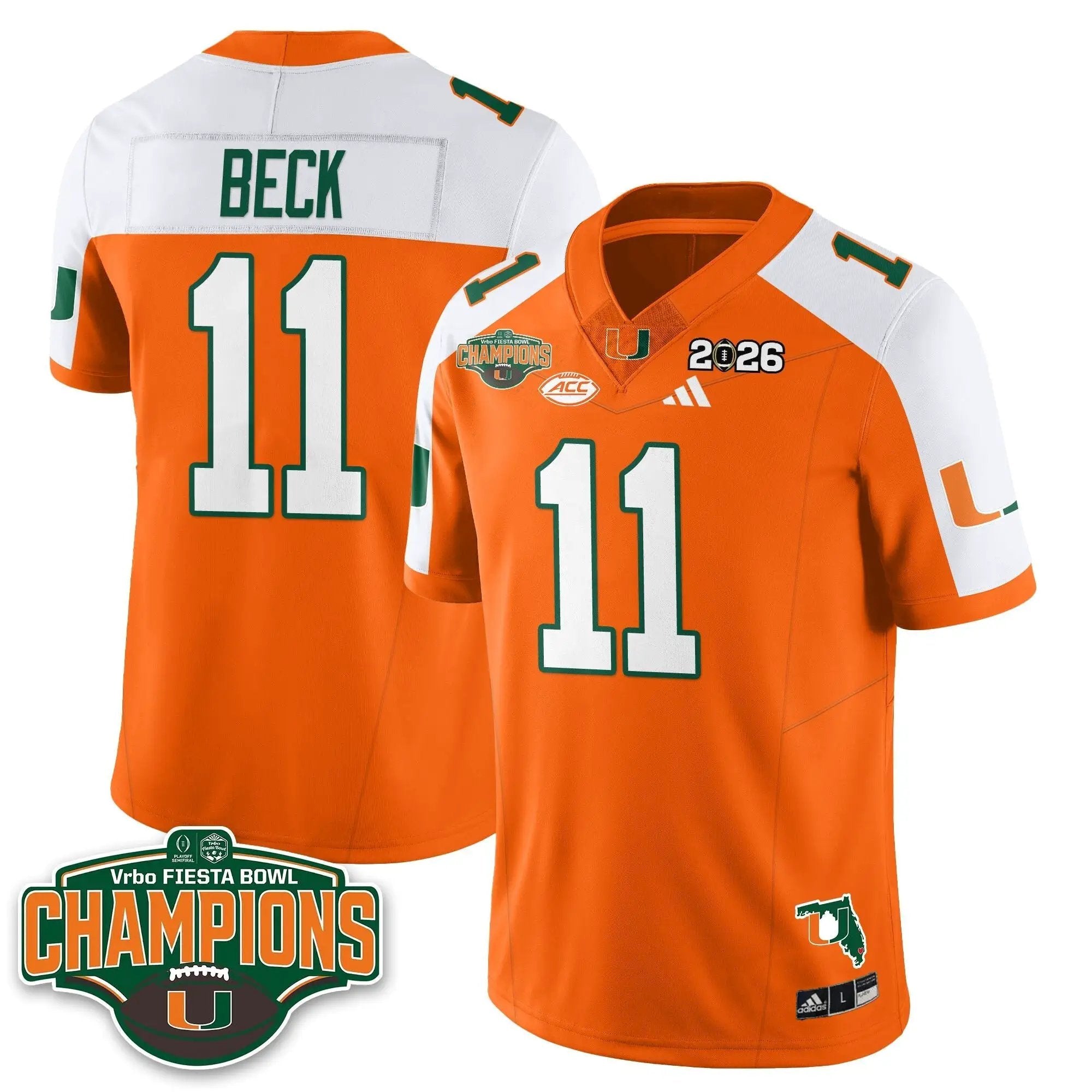 Men Miami Hurricanes Football Vapor Limited Jersey V2 - Fiesta Bowl Champions