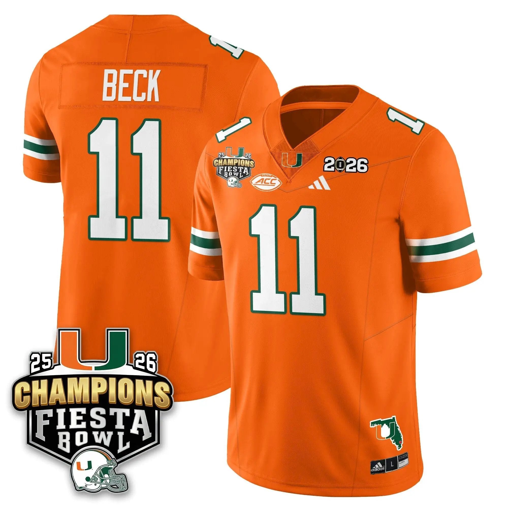 Men Miami Hurricanes Football Vapor Limited Jersey V3 - Fiesta Bowl Champions