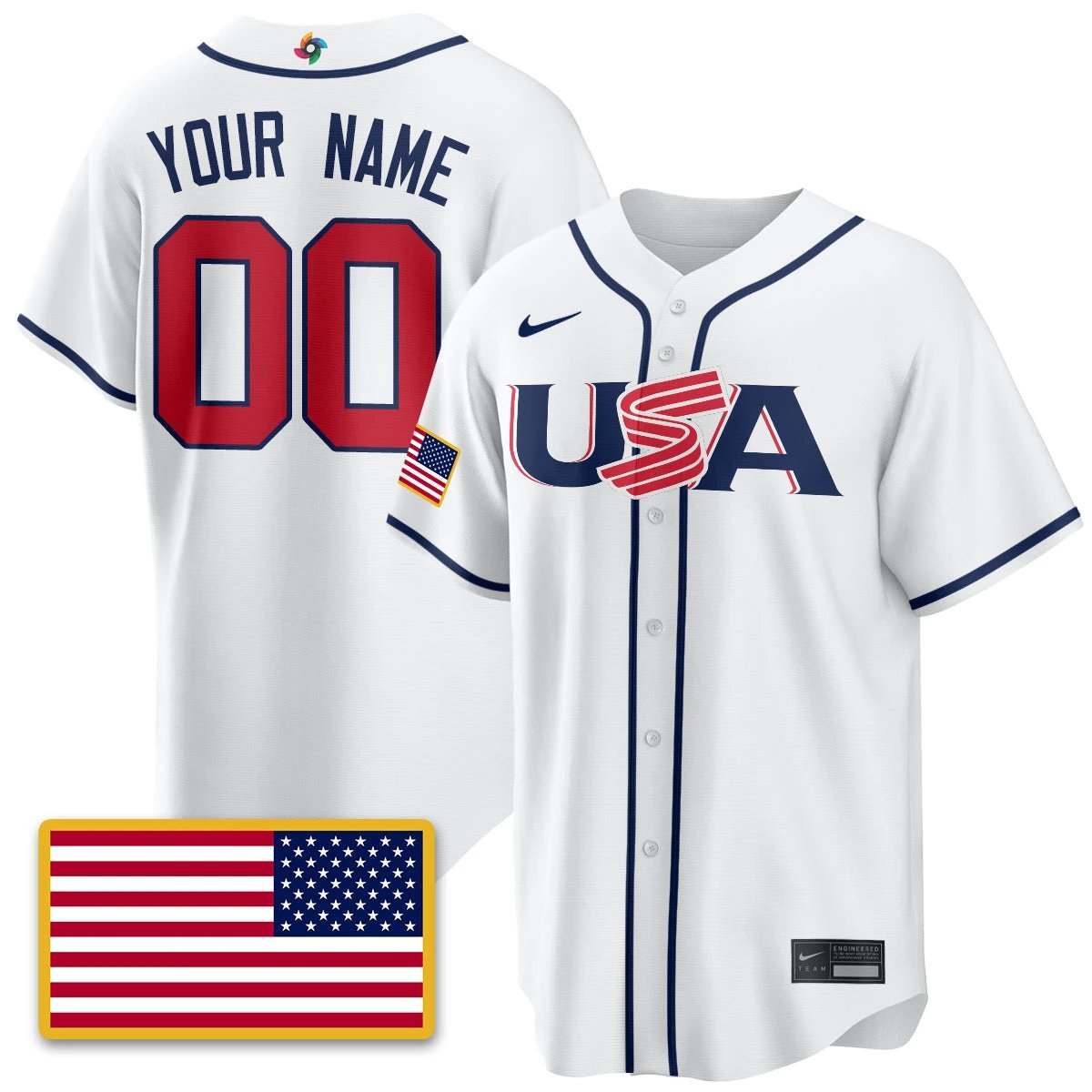 USA Baseball  2026 World Baseball Classic Limited Jersey - All Stitched