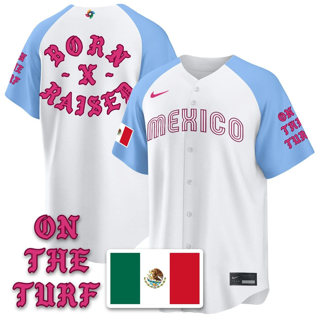 Mexico Baseball x Born x Raised 2026 World Baseball Classic Limited Jersey - All Stitched