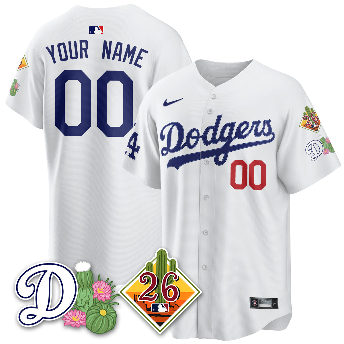 Custom Dodgers 2026 Spring Training Vapor Limited Jersey - All Stitched