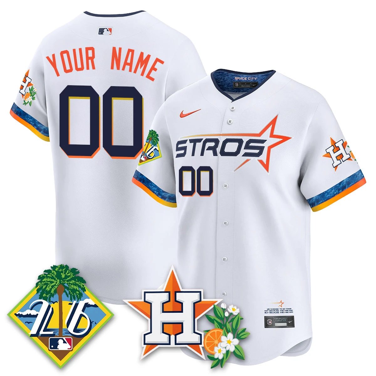 Houston Astros 2026 Spring Training Vapor Limited Custom Jersey - All Stitched