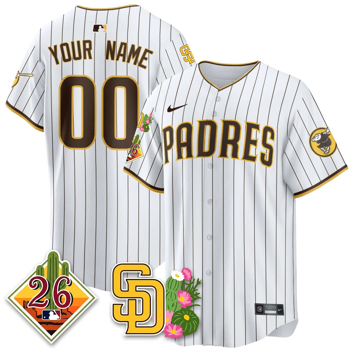 San Diego Padres 2026 Spring Training Vapor Limited Custom Jersey - All Stitched