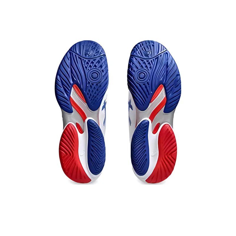 Asics Court Ff 3 Novak White Blue Red 1041A480 100