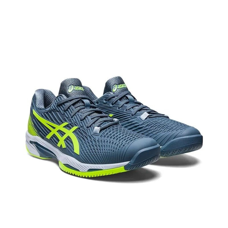 Asics Solution Speed Ff 2 Steel Blue Hazard Green 1041A182 402