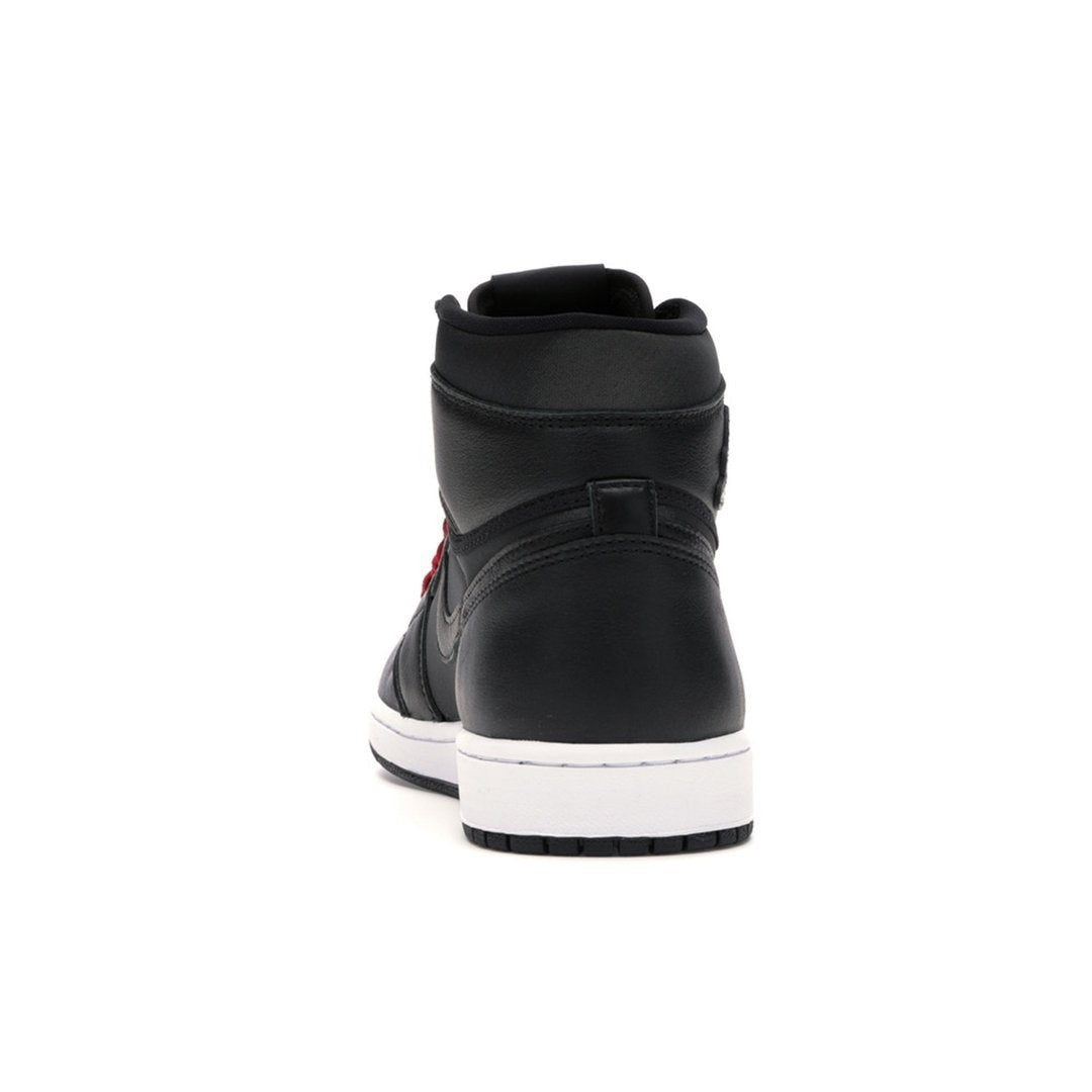 Air Jordan 1 Retro High Black Satin Gym Red