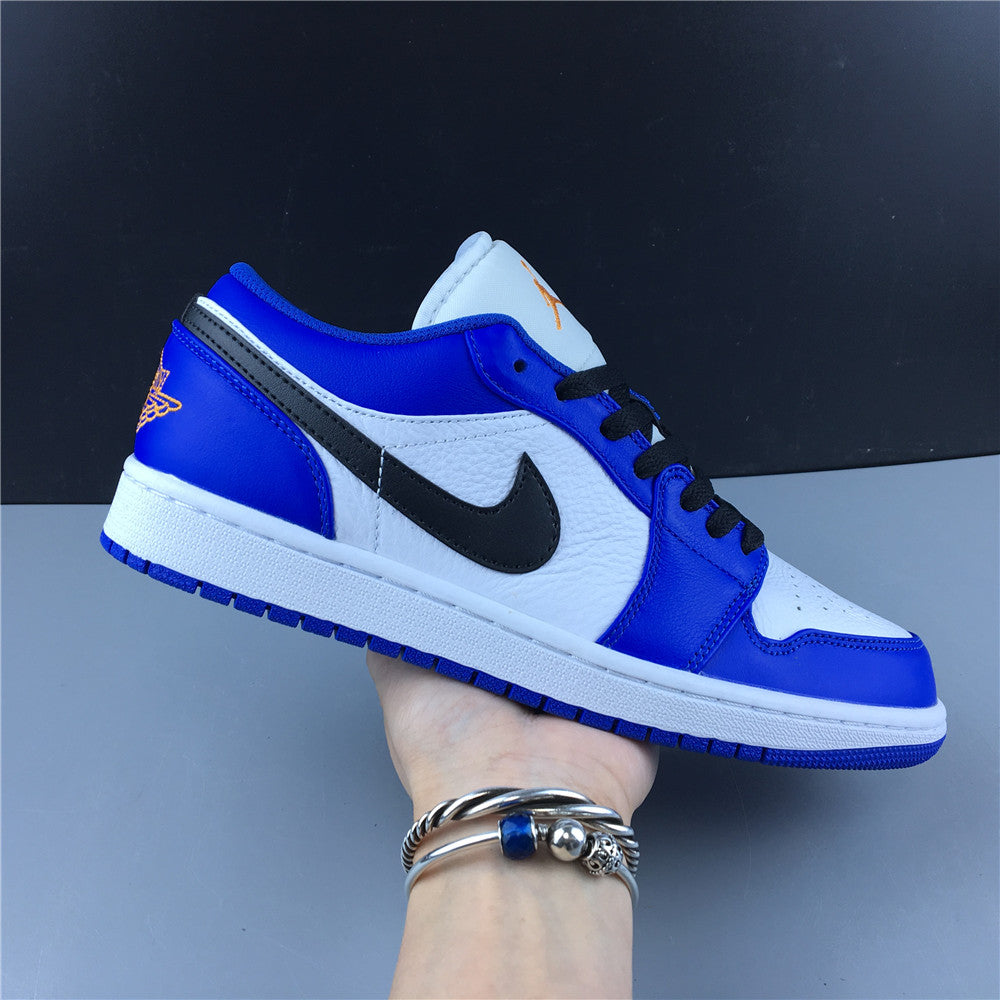 Air Jordan 1 Low Hyper Royal Orange Peel