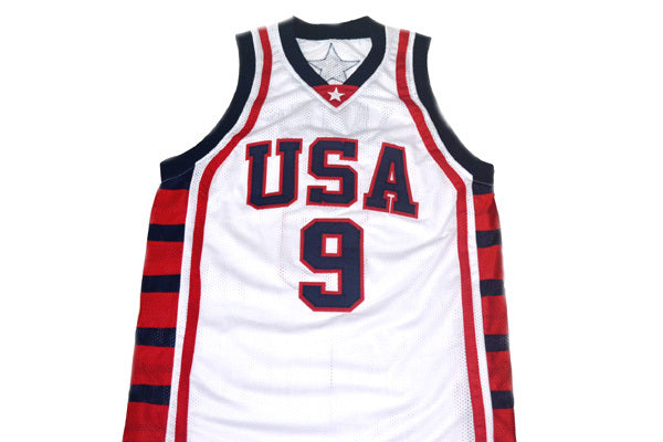 Lebron James Jersey #9 Team USA Basketball White