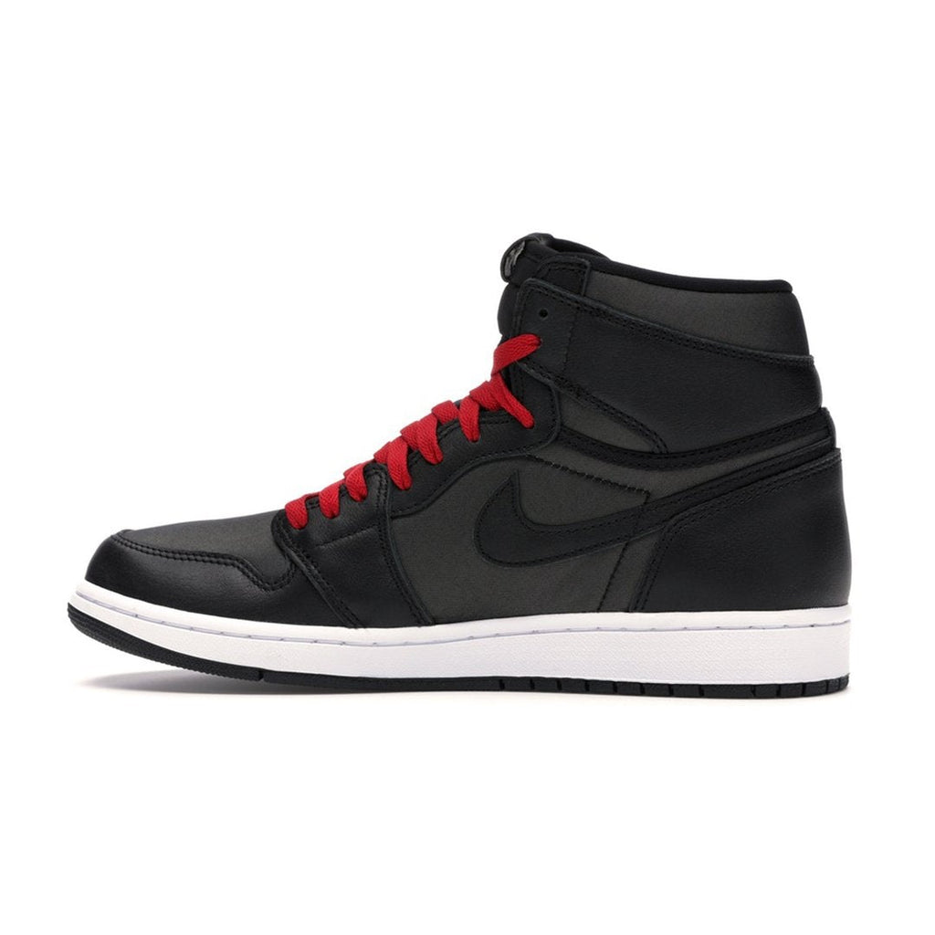 Air Jordan 1 Retro High Black Satin Gym Red