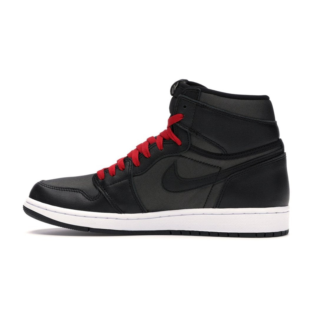 Air Jordan 1 Retro High Black Satin Gym Red