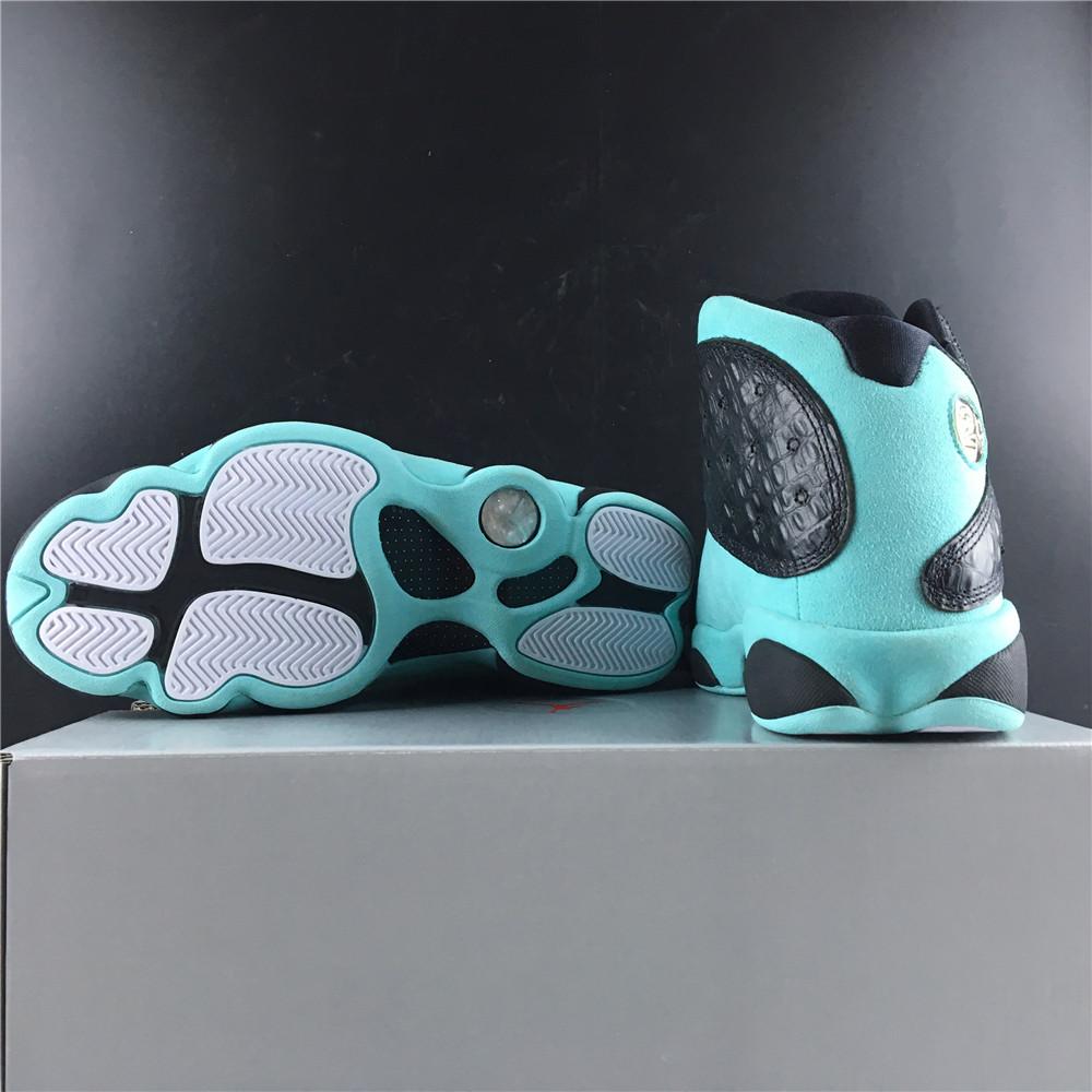 Air Jordan 13 Retro Black Island Green