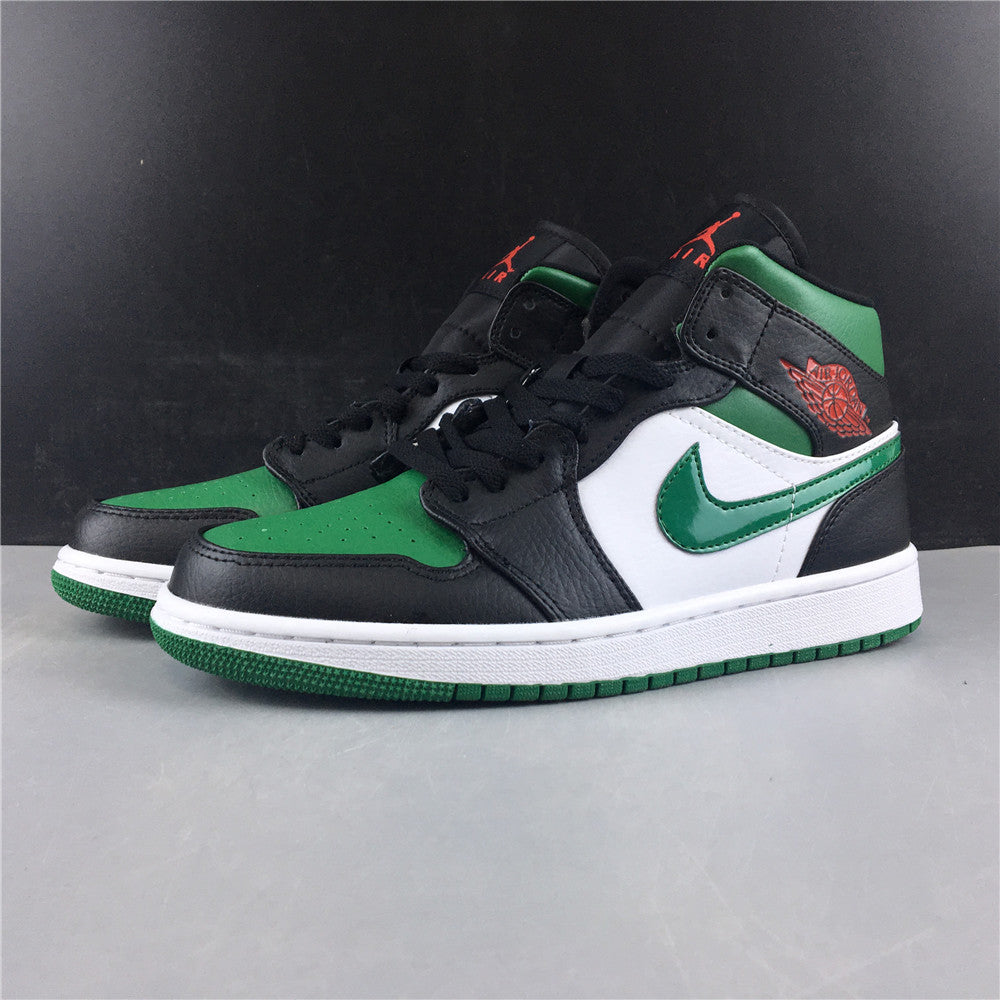 Air Jordan 1 Mid Green Toe