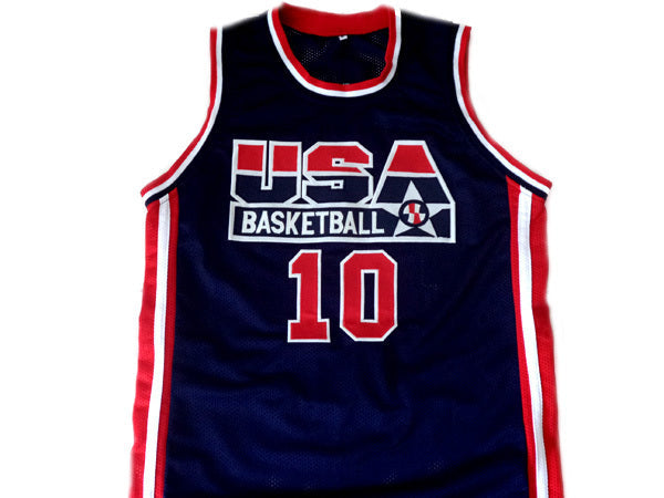 Reggie Miller Jersey #10 Team USA Basketball Navy Blue