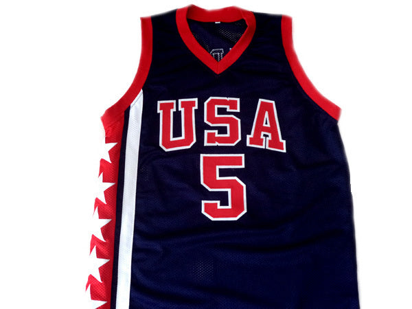 Jason Kidd Jersey #5 Team USA Basketball Navy Blue