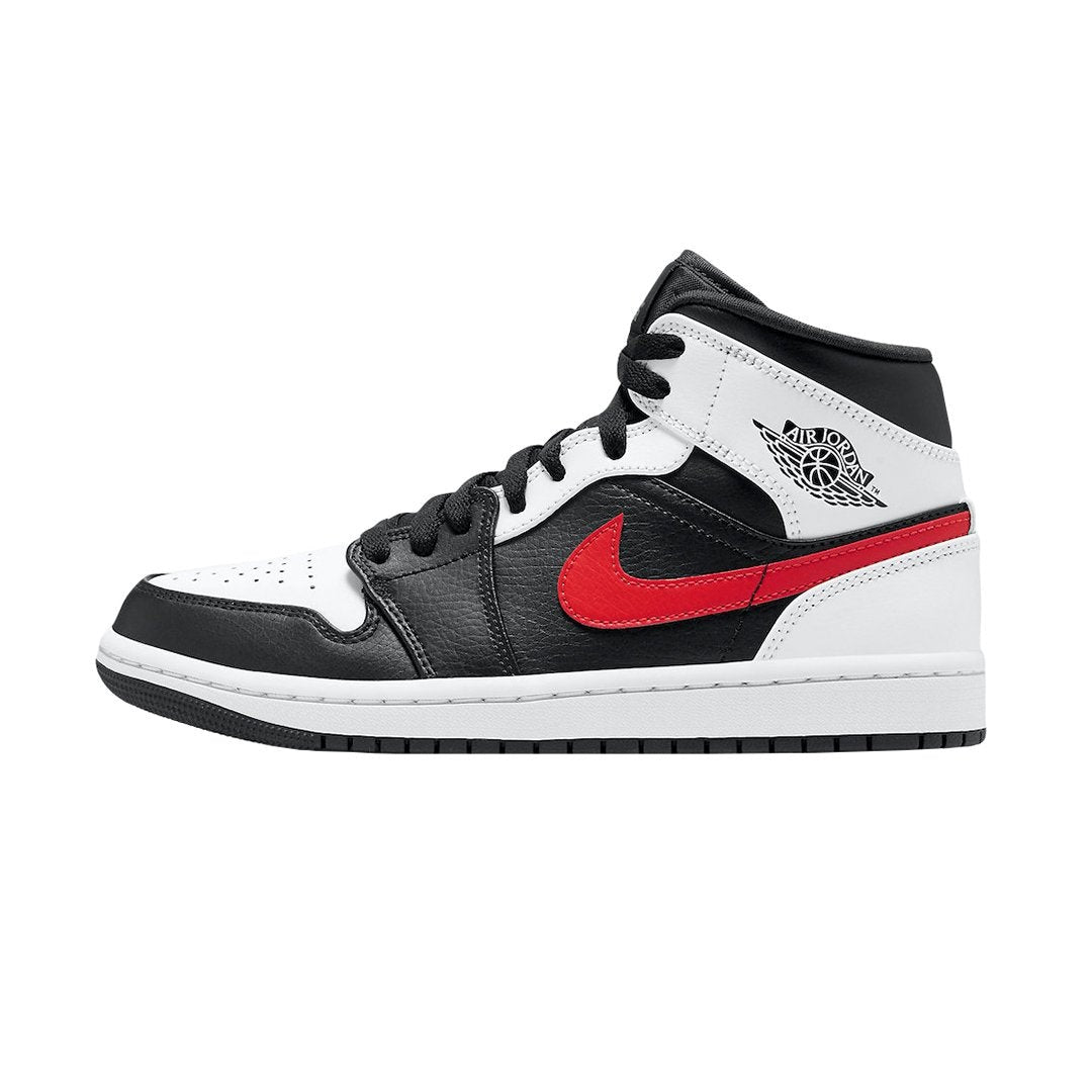Air Jordan 1 Mid Black Chile Red White