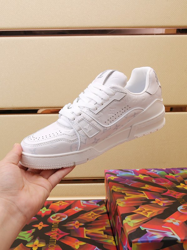 Luxury Trainer Sneakers Shoes #54 Signature White