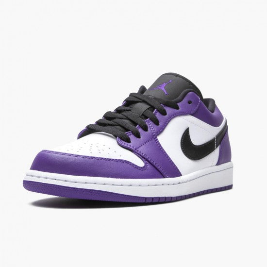 Air Jordan 1 Retro Low Court Purple Black-White
