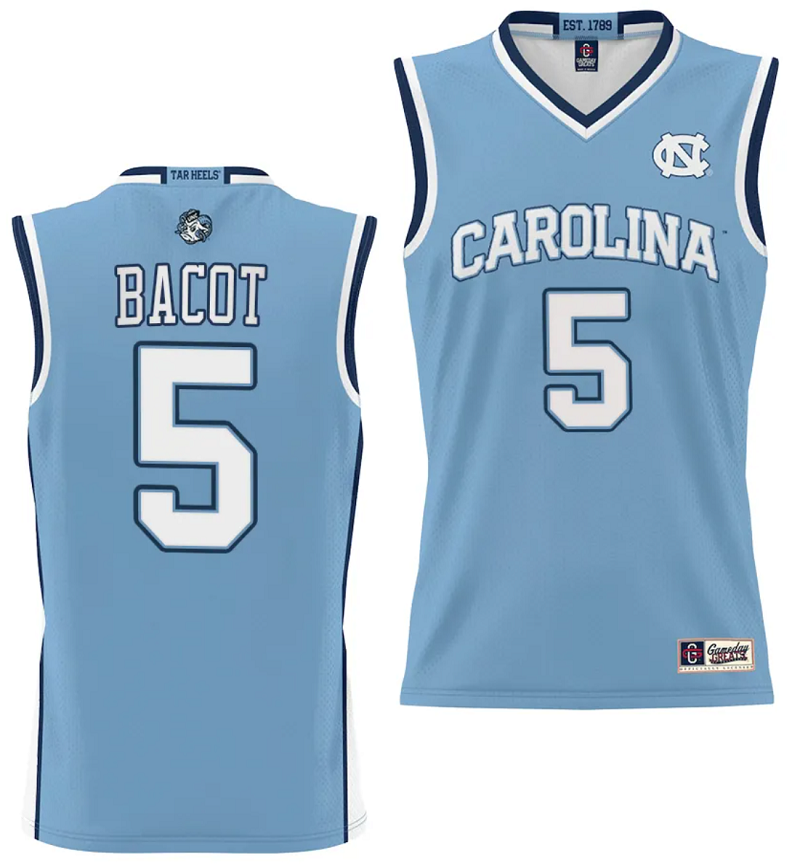 Armando Bacot Jersey #5 UNC Tar Heels College NIL Basketball Lightweight