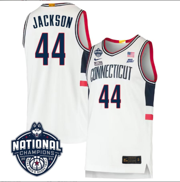 Andre Jackson Jersey #44 UConn Huskies 2023 National Champions College Basketball