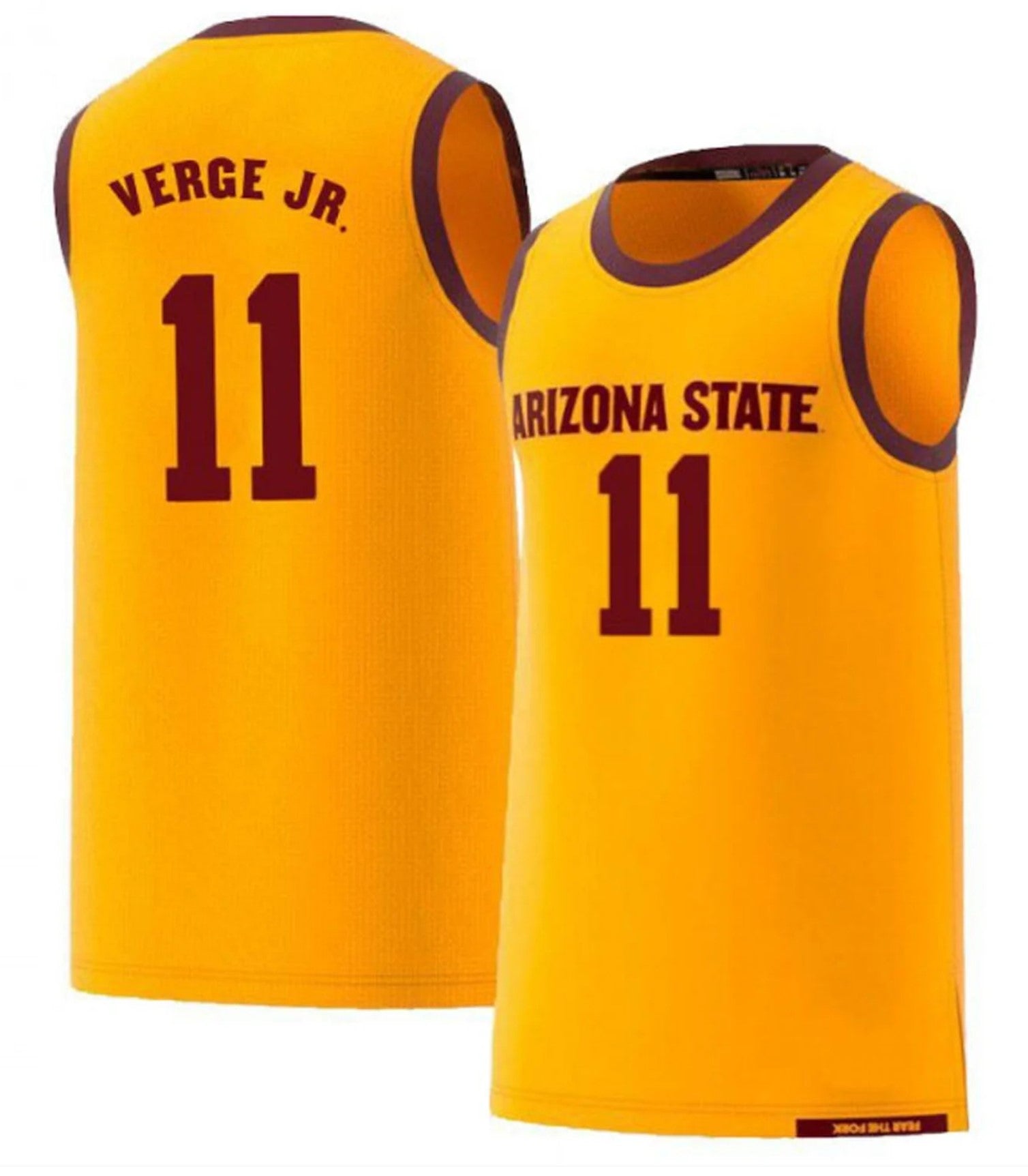 Alonzo Verge Jersey #11 Arizona State Sun Devils College Basketball