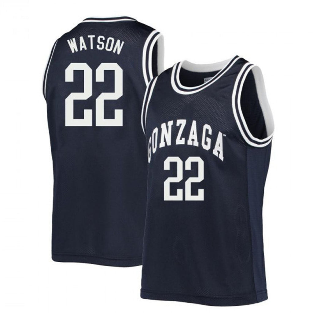 Anton Watson Jersey Gonzaga Bulldogs College Basketball Black #221