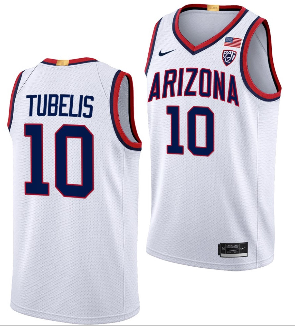 Azuolas Tubelis Jersey Arizona Wildcats College Basketball Limited #10