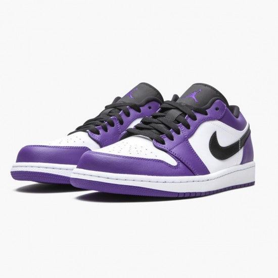 Air Jordan 1 Retro Low Court Purple Black-White