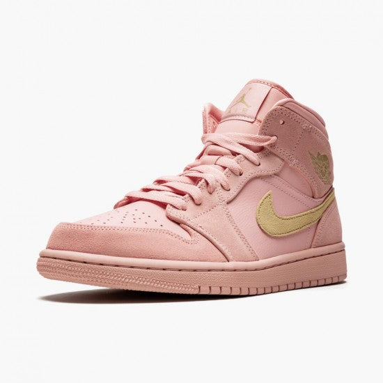 Air Jordan 1 Mid Coral Gold