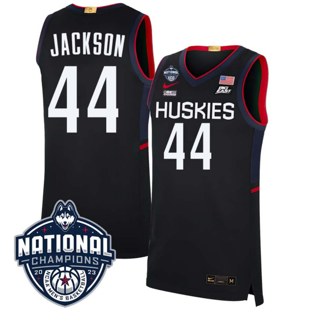 Andre Jackson Jersey #44 UConn Huskies 2023 National Champions College Basketball