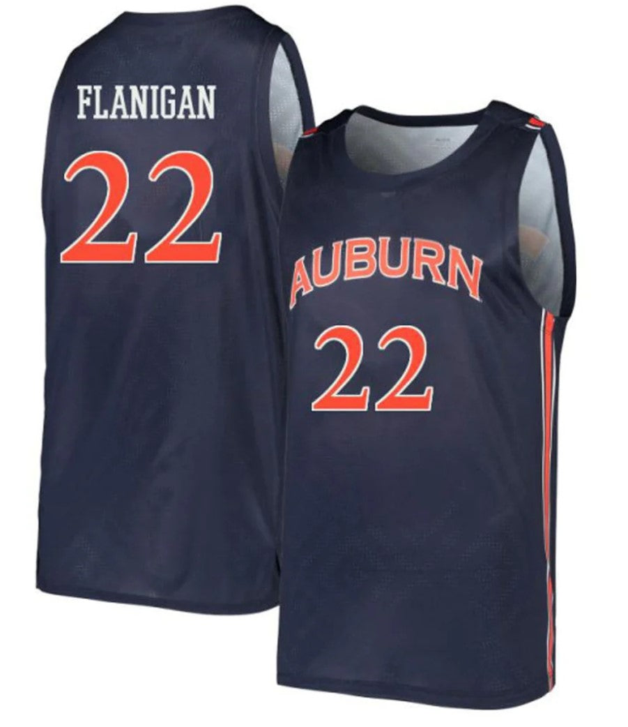 Allen Flanigan Jersey Auburn Tigers College Basketball #22