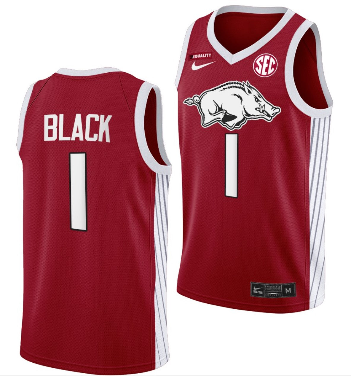 Anthony Black Jersey Arkansas Razorbacks College Basketball #1