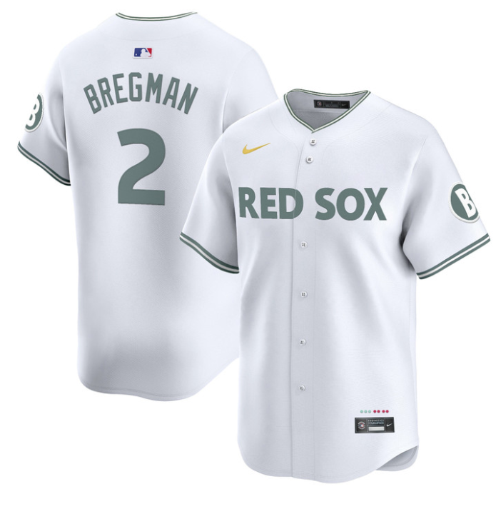 Alex Bregman Jersey #2 Boston Red Sox 2025 City Connect Vapor Premier Limited Stitched White