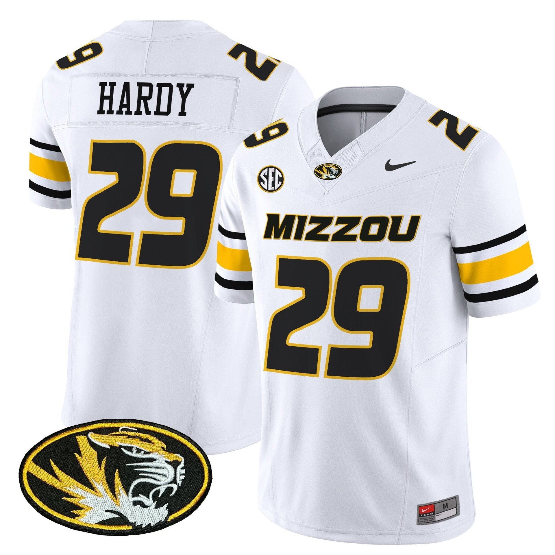 Ahmad Hardy Jersey #29 Missouri Tigers 2025 Vapor Limited Stitched White