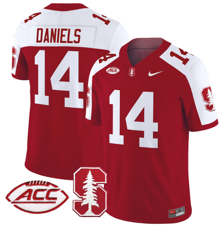 Ashton Daniels Jersey #14 Stanford Cardinal Vapor Limited College Football Stitched Crimson Alternate