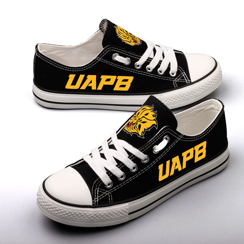 Arkansas-PB Golden Lions Limited Print NCAA College Students Low Top Canvas Shoes Sport Sneakers