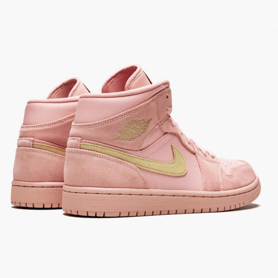 Air Jordan 1 Mid Coral Gold