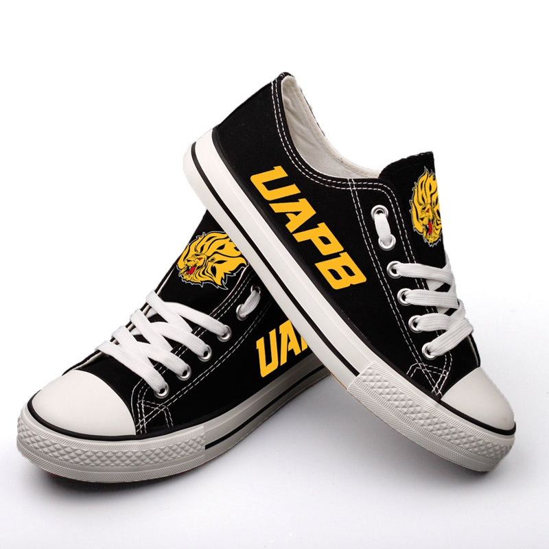 Arkansas-PB Golden Lions Limited Print NCAA College Students Low Top Canvas Shoes Sport Sneakers