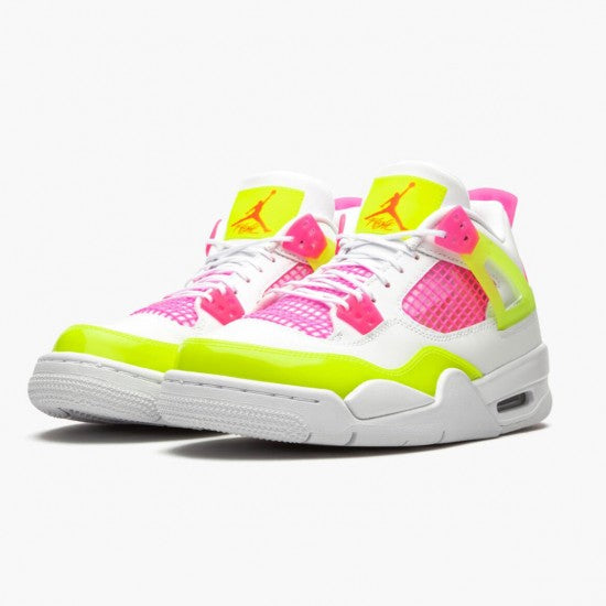 Air Jordan 4 Retro White Lemon Pink