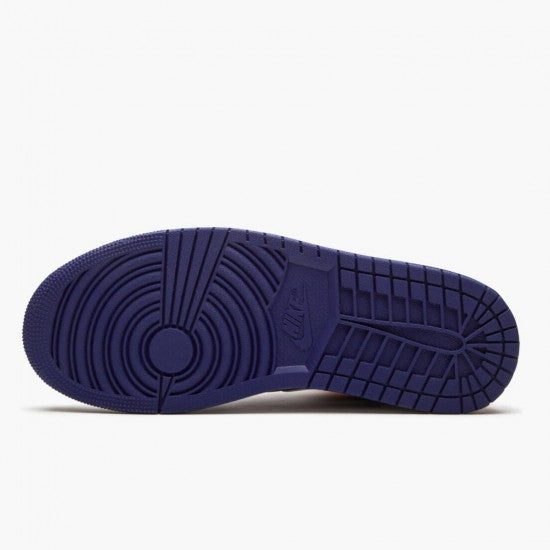 Air Jordan 1 Mid Royal Blue Laser Orange