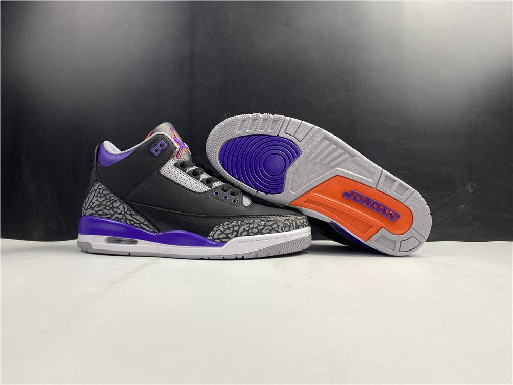 Air Jordan 3 Retro Black Court Purple